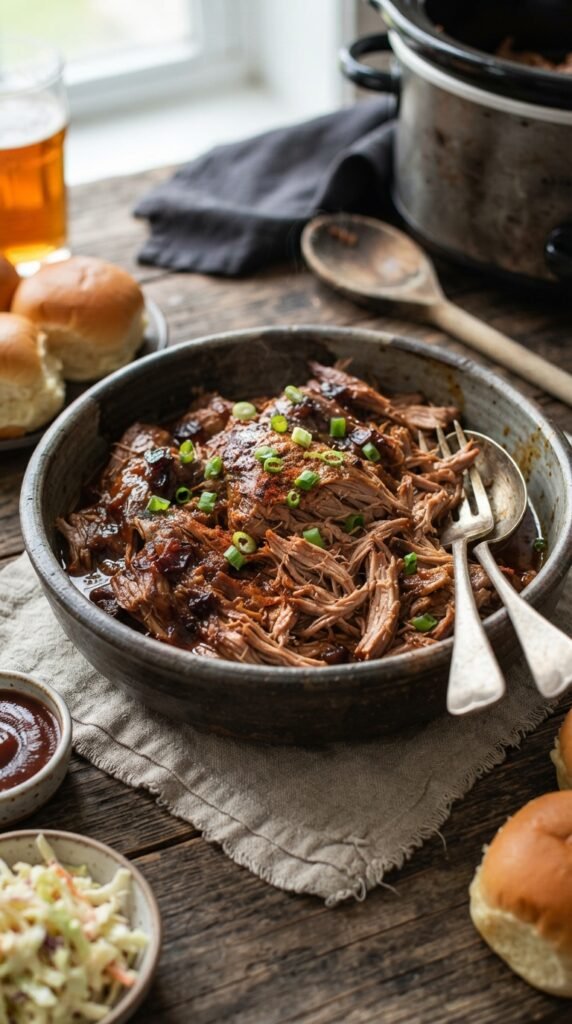 Slow Cooker Pulled Pork Tenderloin