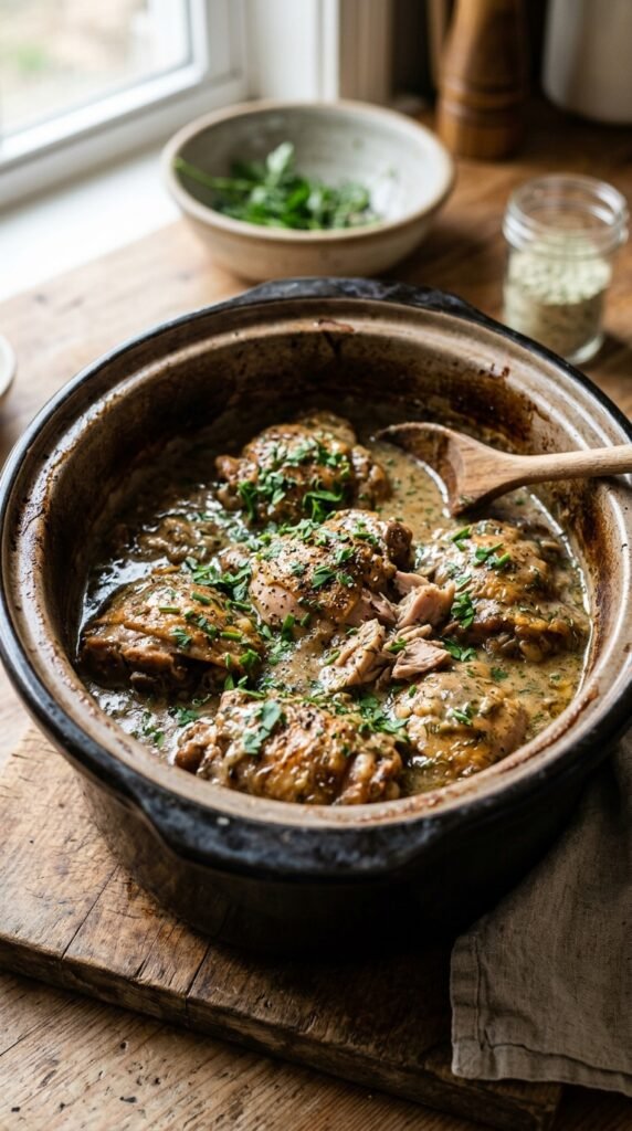 Slow Cooker Ranch Chicken Thighs