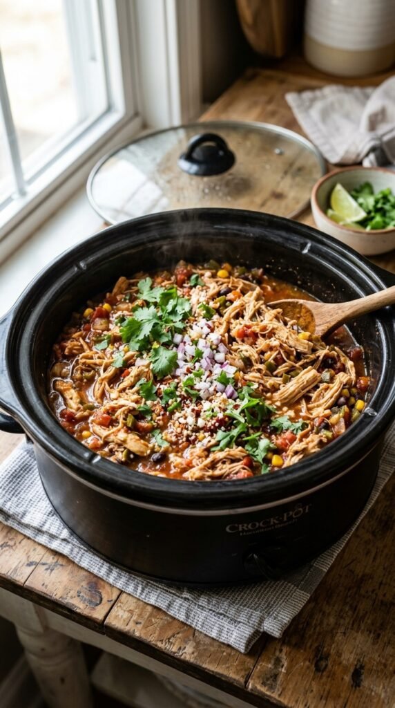  Slow Cooker Salsa Chicken