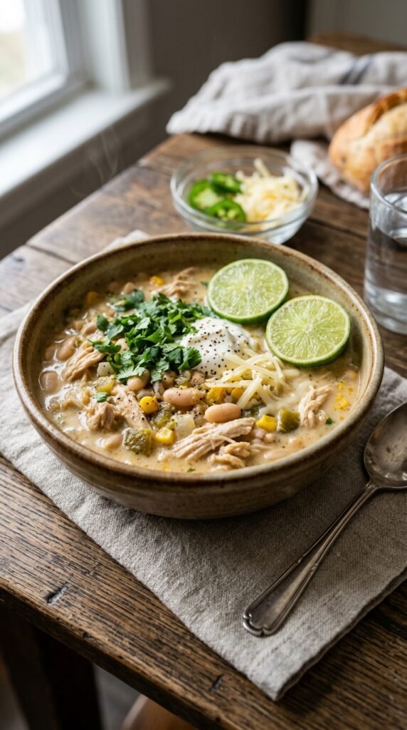 Slow Cooker White Chicken Chili