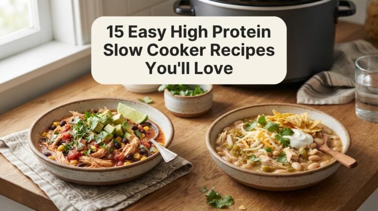 15 Easy High Protein Slow Cooker Recipes You'll Love