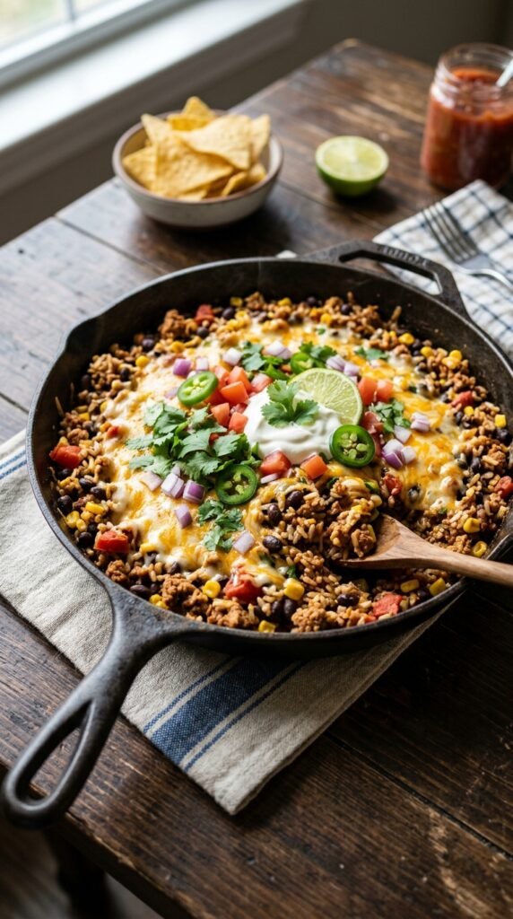 Turkey Taco Skillet