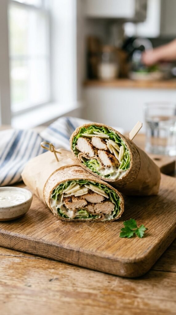 Whole Wheat Chicken Caesar Wrap